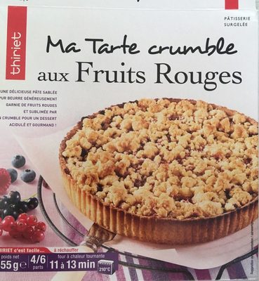 Ma tarte crumble aux fruits rouges