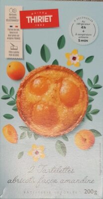 Tartelette abricots façon amandine front packaging