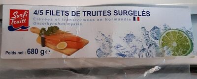 Filets de Truites Surgelés front packaging