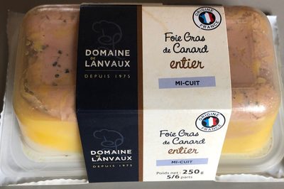 Foie gras canard entier mi-cuit