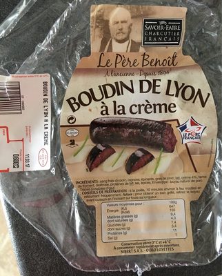 Boudin Noir De Lyon à La Crème, L'assiette,