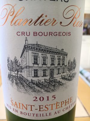 Chateau plantier rose front packaging