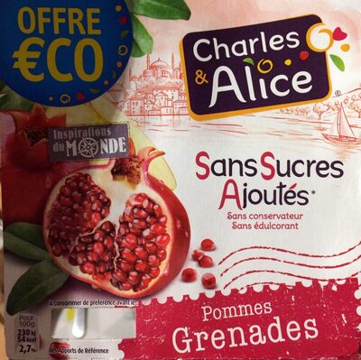 Compote Pommes Grenade 4 x 97 g