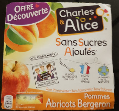 Spécialité de pommes abricots Bergeron sans sucres ajoutés