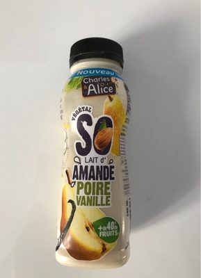 Lait d amande poire et vanille