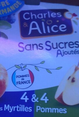 Compotes pommes-myrtilles pommes