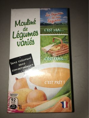 Bouillon de légumes moulinés