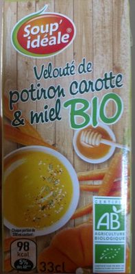 Veloute de potiron carotte et miel