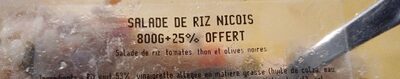 Salade de riz nicois intermarché