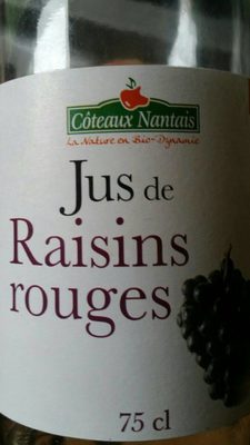 Jus de raisins rouges