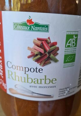 Compote de  Rhubarbe front packaging