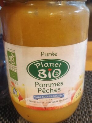 Purée pommes pêches