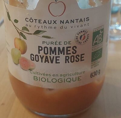Purée de pommes goyave rose