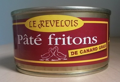 Pâté fritons de canard gras front packaging
