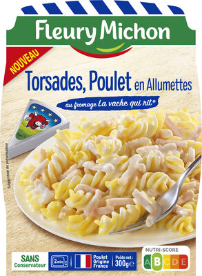 Torsades Poulet en Allumettes au fromage La vache qui rit® front packaging