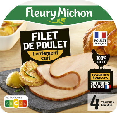 Filet de poulet lentement cuit