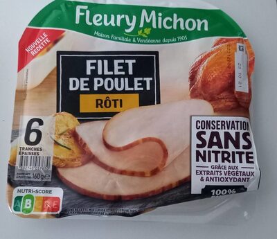 Filet de poulet rôti front packaging