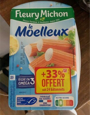 Le moelleux front packaging
