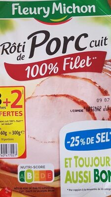 Rôti de porc cuit 100% filet