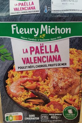 La Paëlla Valenciana, poulet rôti, chorizo et fruits de mer