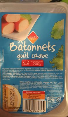 Bâtonnets Goût Crabe