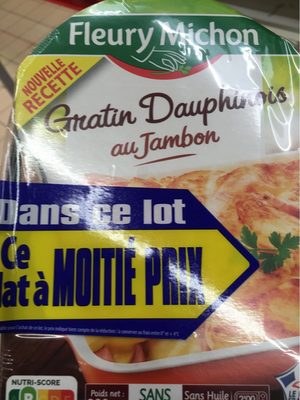 Fleury Michon Gratin Dauphinois x2-50% Sur Le 2ème front packaging