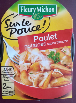 Poulet potatoes sauce blanche