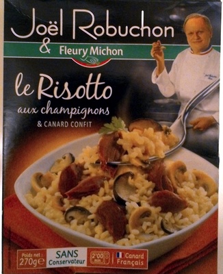 Jôel Robuchon Le Risotto aux champignons et canard confit