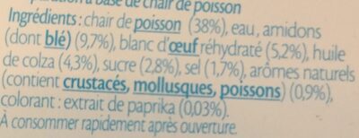 Le batonnet Moelleux ingredients label
