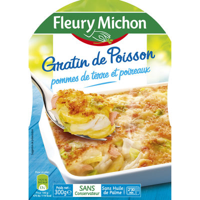 Gratin de Poisson pommes de terre et poireaux