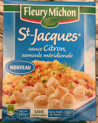 St-Jacques sauce Citron, semoule méridionale