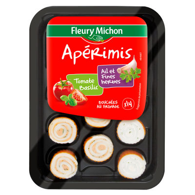 14 apérimis ail et fines herbes et tomate basilic