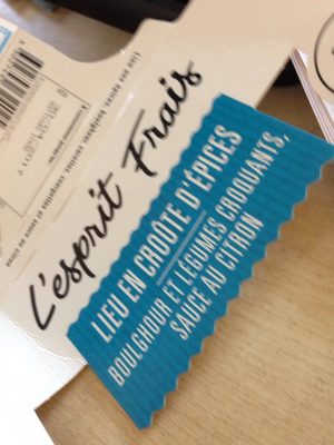 Lieu en croute d'épices