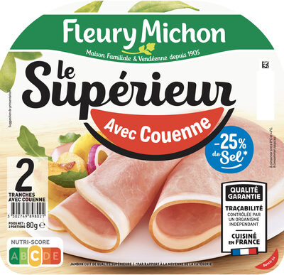 Le Supérieur - avec Couenne -25% de sel* front packaging