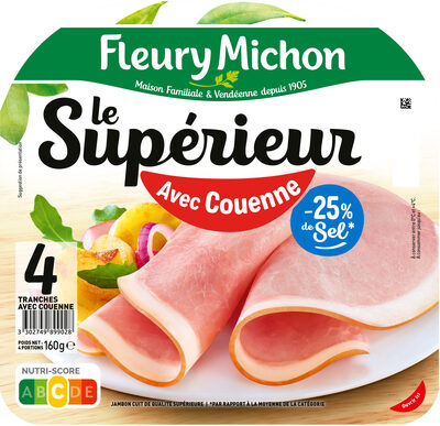 Le Supérieur - avec Couenne -25% de sel* front packaging