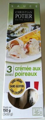 Crémée aux poireaux Christian Potier maître saucier front packaging