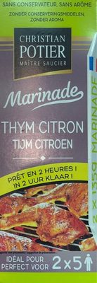 Marinade Thym Citron