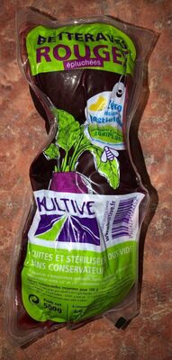 Betterave rouge epluchées nutrition facts table