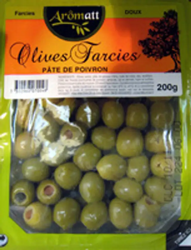 Olives farcies pâte de poivron Arômatt