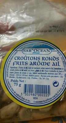 Croûtons ronds fits arôme ail