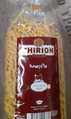 Pates alimentaires front packaging