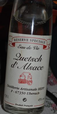 Eau de Vie Quetsch d'Alsace