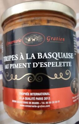 Tripes à la basquaise au piment d'Espelette