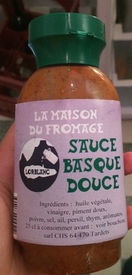 Sauce basque douce front packaging