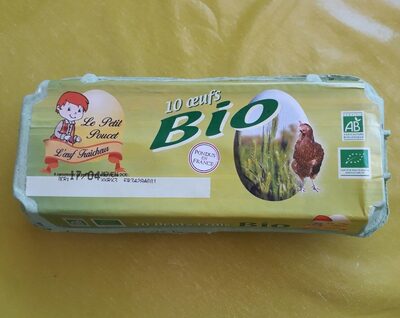 Oeufs bio front packaging