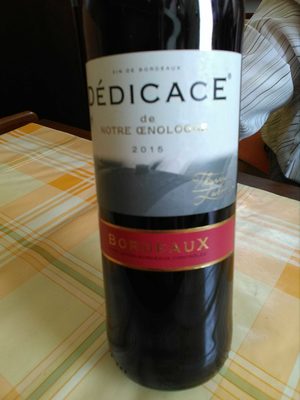DEDICACE de NOTRE OeNOLOGUE front packaging