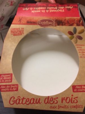 Gateau des rois front packaging