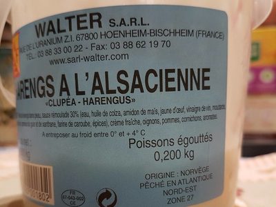 Harengs à l'alsacienne