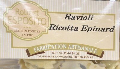 Ravioli ricotta epinard