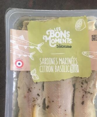 Sardines marinées front packaging